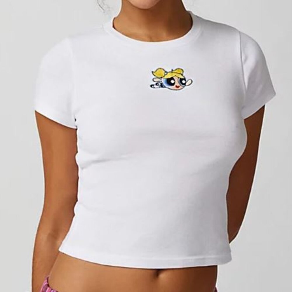 Power Puff Girls Embroidered Baby Tee